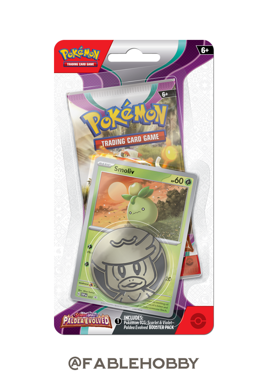 Pokémon Paldea Evolved Smoliv Checklane Blister Pack