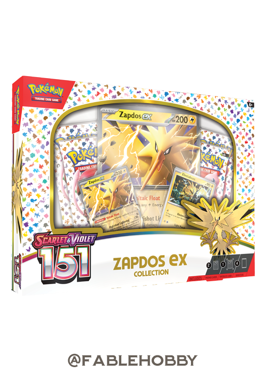 Pokémon Scarlet & Violet 151 Zapdos ex Collection