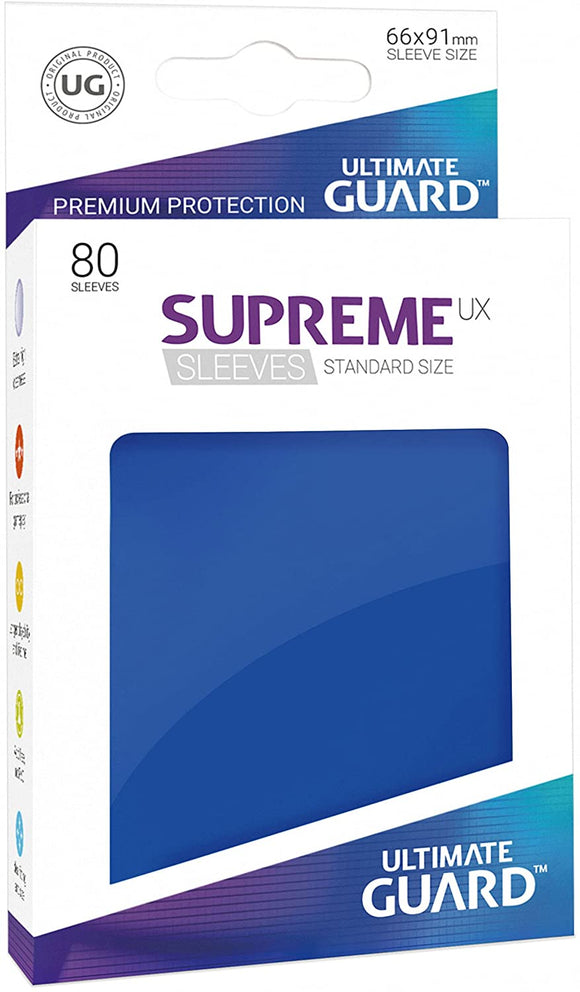 Ultimate Guard Supreme UX Sleeves Blue 80ct