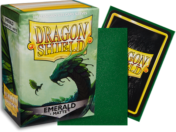 Dragon Shield 100ct Box Matte Emerald Sleeves