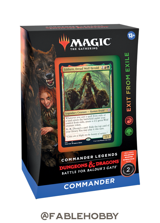 Commander Legends: Battle for Baldur's Gate Exit from Exile Commander Deck