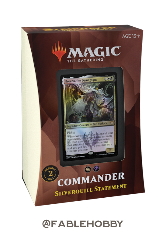 Strixhaven: School of Mages Silverquill Statement Commander Deck