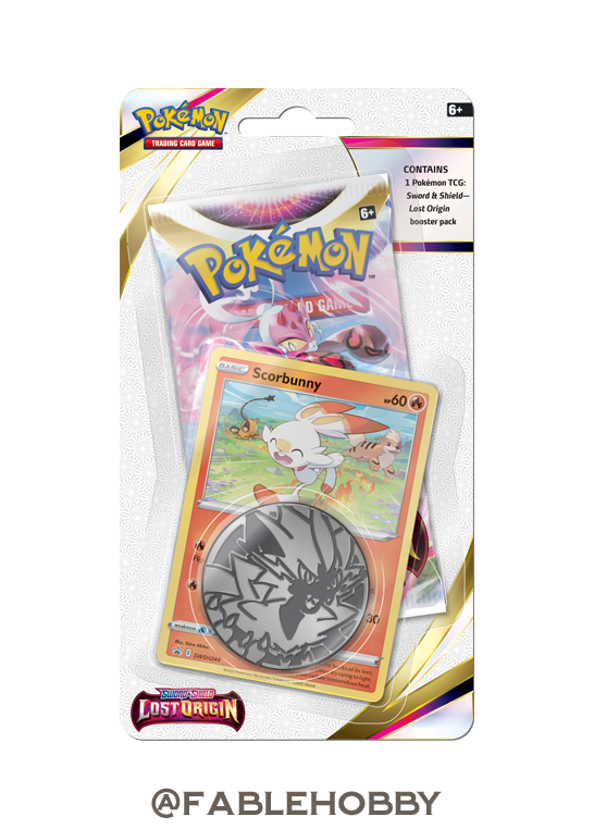 Pokémon Lost Origin Scorbunny Checklane Blister Pack