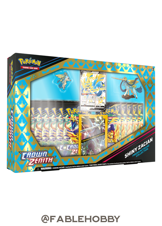 Pokémon Crown Zenith Shiny Zacian Premium Figure Collection