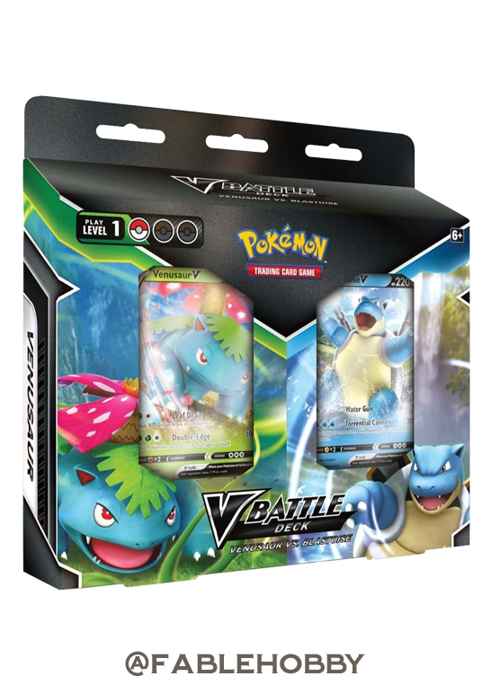 Pokémon Venusaur vs. Bastoise V Battle Decks