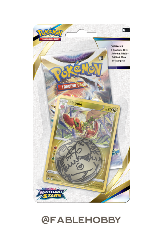 Pokémon Brilliant Stars Flapple Checklane Blister Pack