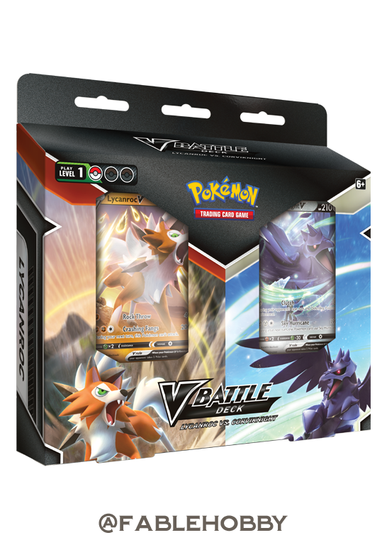 Pokémon Lycanroc vs. Corviknight V Battle Decks