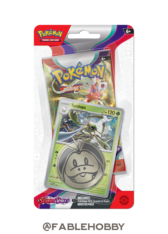 Pokémon Scarlet & Violet Spidops Checklane Blister Pack