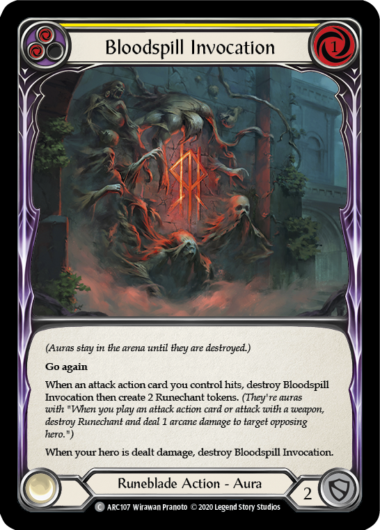 Bloodspill Invocation (Yellow)