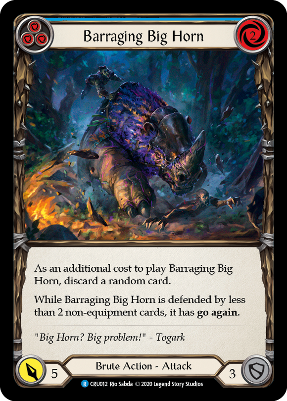 Barraging Big Horn (Blue)