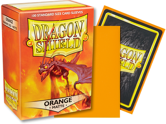 Dragon Shield 100ct Box Matte Orange Sleeves